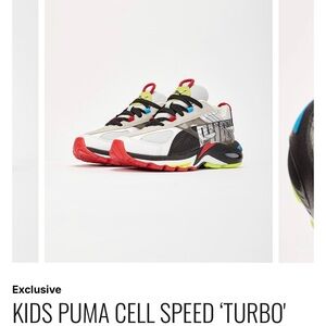 Puma Green Shoe Box with Black Puma Logo